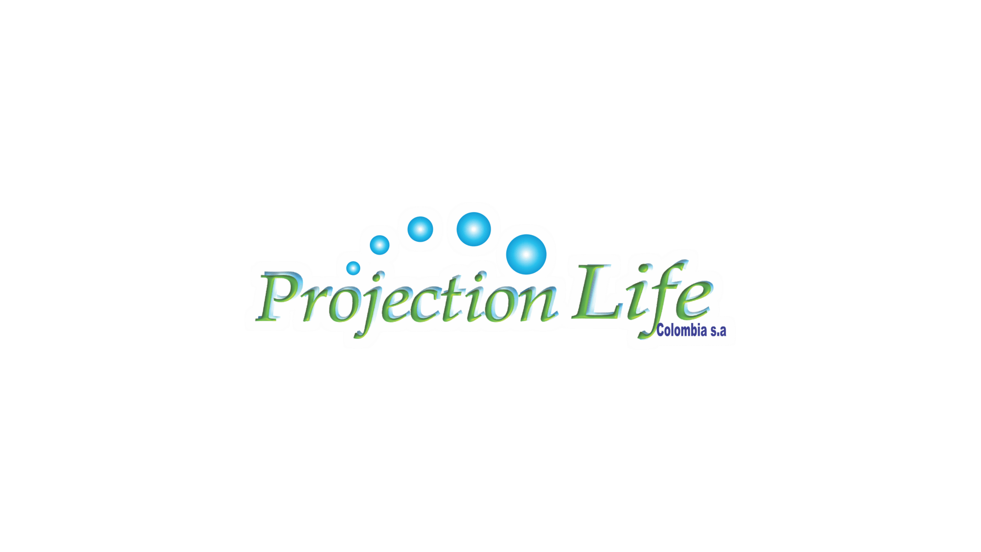 Se muestra un logotipo de proyección de vida sobre un fondo blanco.