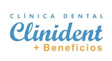 The logo for clinica dental clinident + beneficios