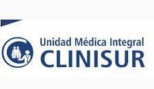 El logotipo de la Unidad Médica Integral Clinisur es azul y blanco