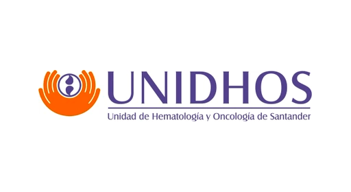 A logo for unidhos unidad de hematologia y oncologia de santander