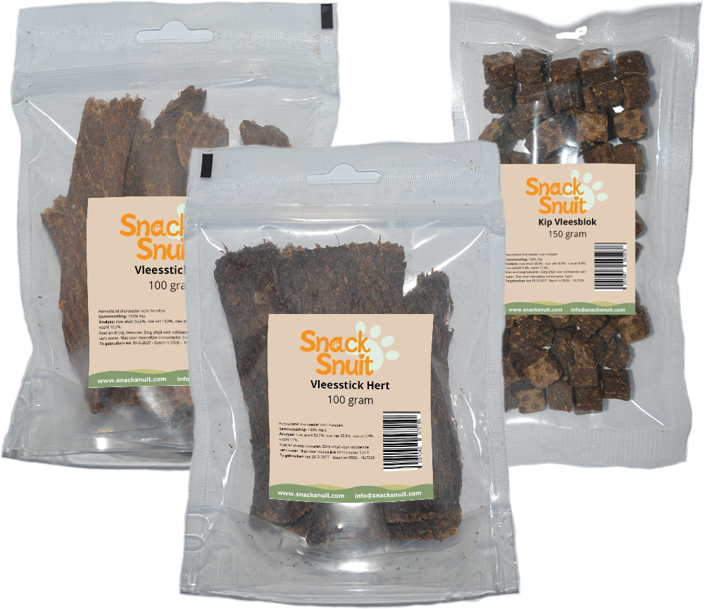Graanvrije hondensnacks van SnackSnuit