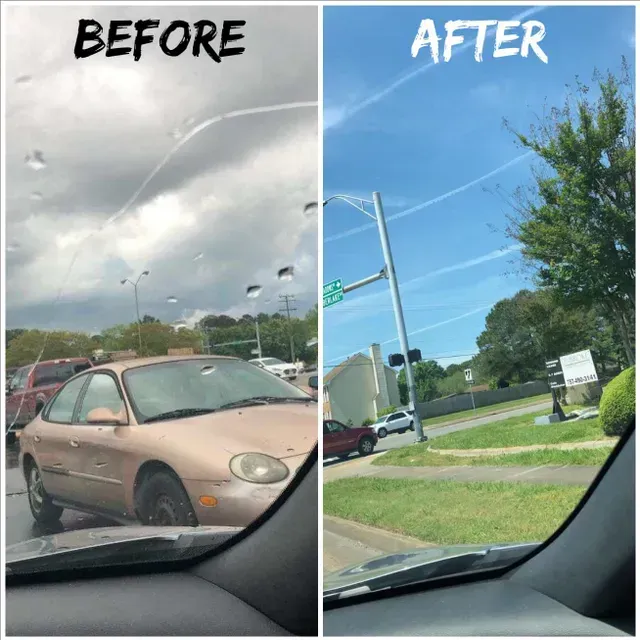 Before And After Of A Broke Glass | Virginia Beach, VA | Jody Repair