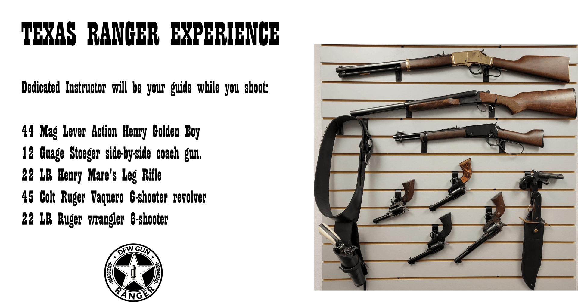 Ranger Experience DFW Gun Range & Academy