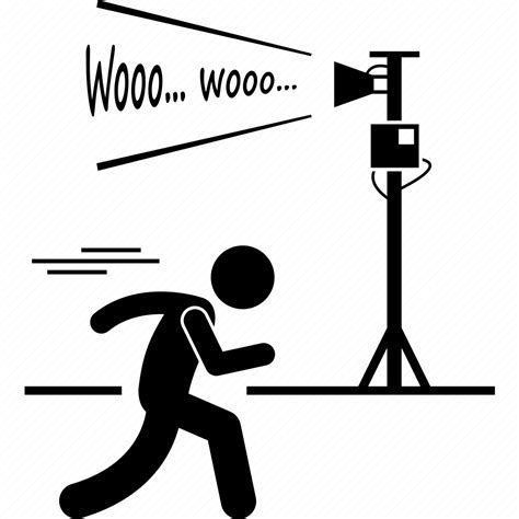 A Man is Running in Front of a Camera With a Megaphone — Advanced Alarms Mackay Pty Ltd In South Mackay, QLD