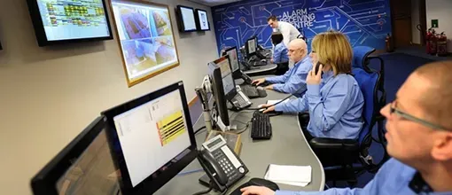 A Team Monitoring Security Cameras in an Office — Advanced Alarms Mackay Pty Ltd In South Mackay, QLD