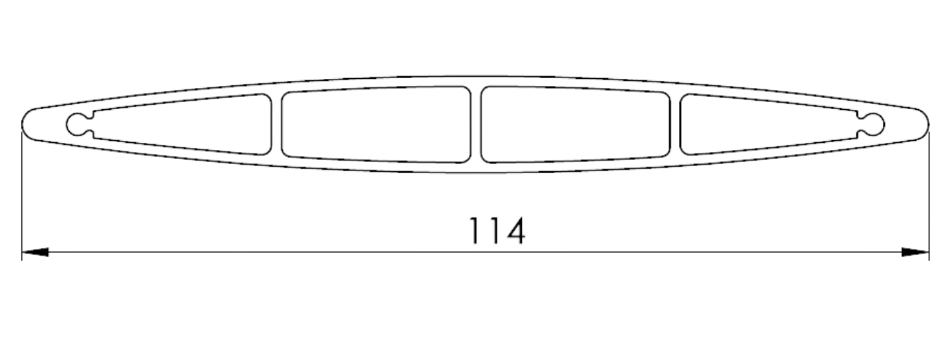 A black and white drawing of a metal structure with measurements on a white background.