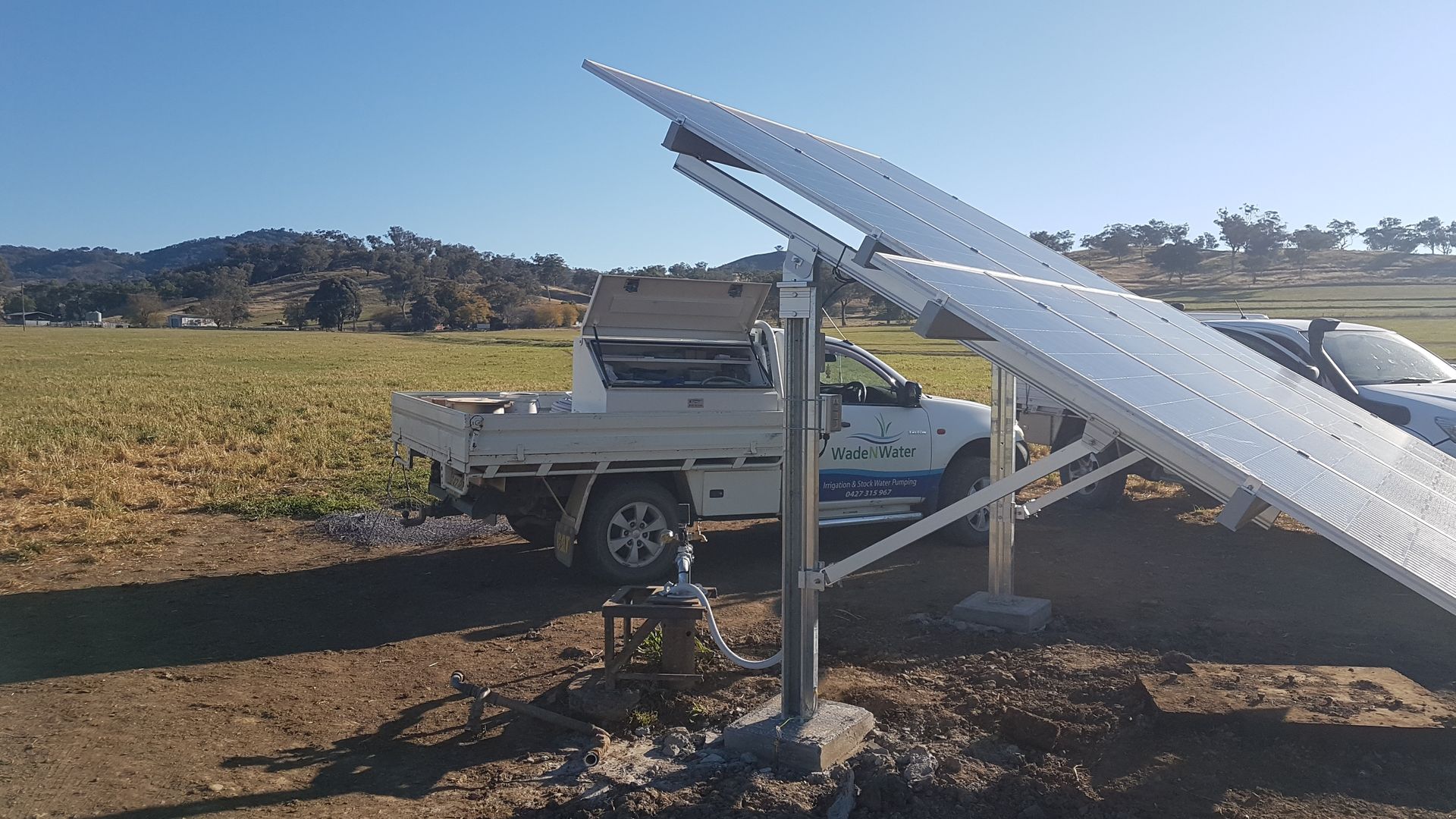 Solar Panel Pump System — Wade N Water In Nemingha, NSW