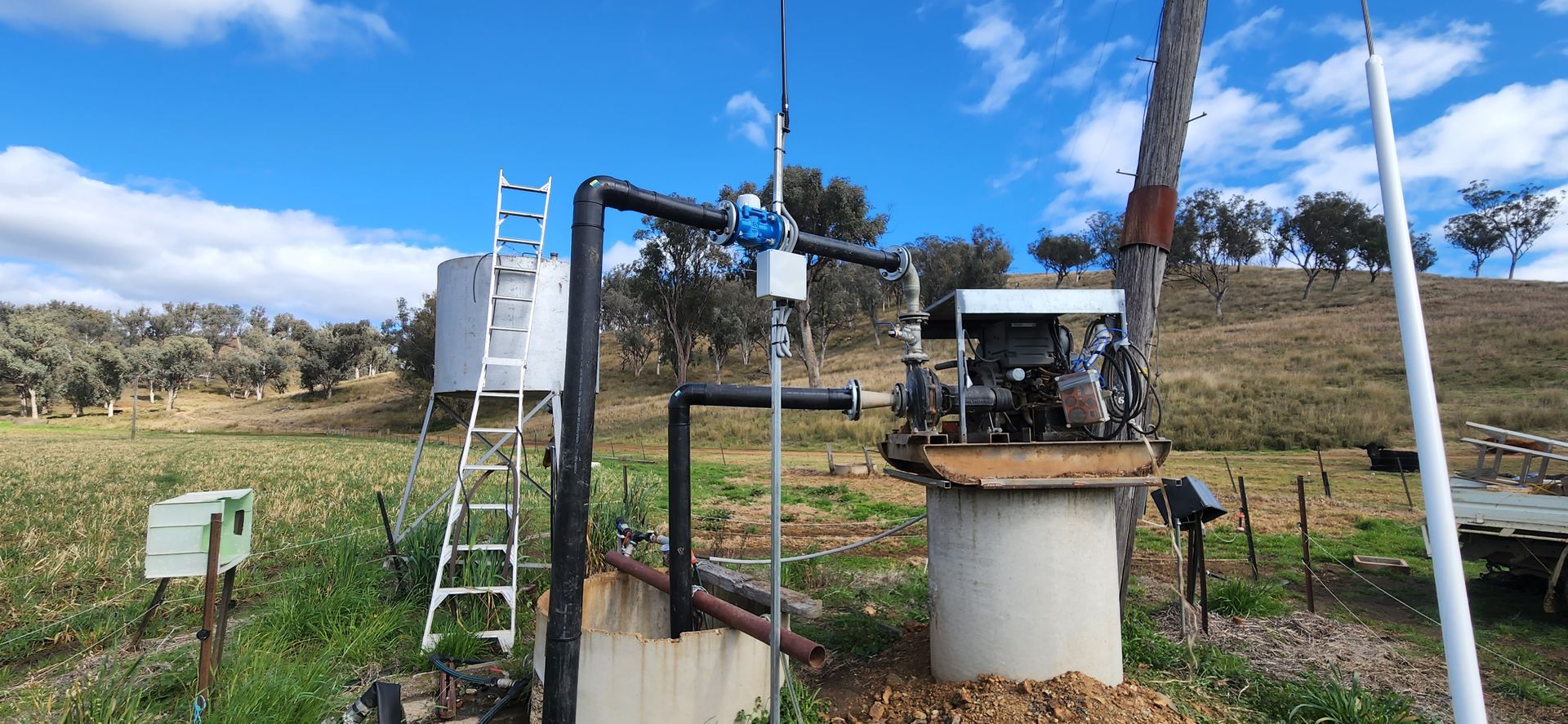 Irrigation System Installed in the Field — Wade N Water In Armidale, NSW