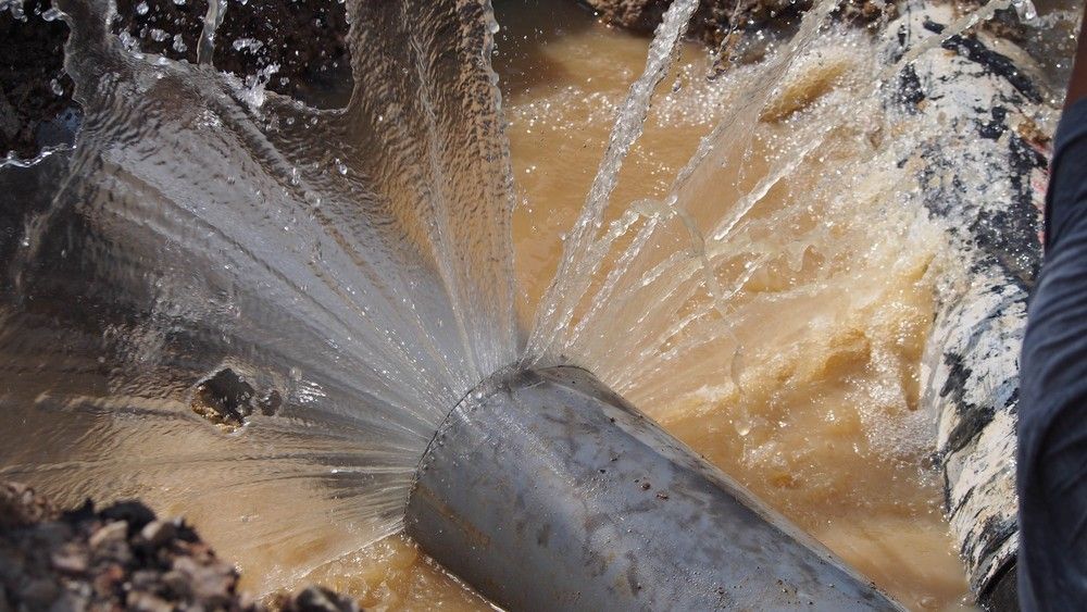 A Pipe is Leaking Water and Water is Coming Out of It — Wade N Water In Armidale, NSW
