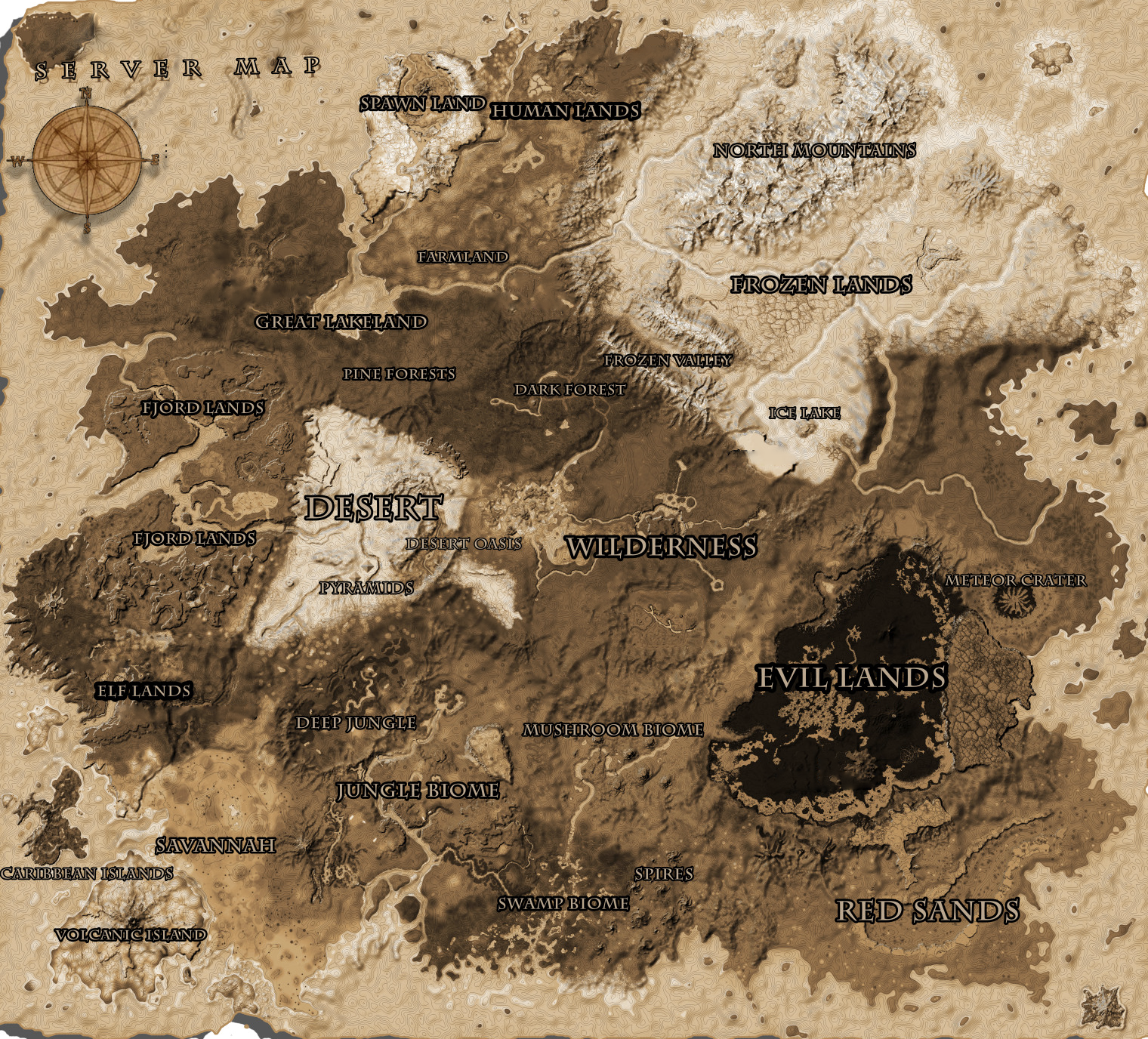 Click to see full sized Minecraft Map