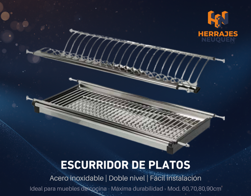ESCURREPLATOS DE ALACENA ACERO INOXIDABLE MOD 600MM