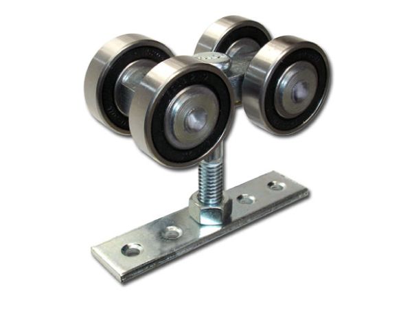 RIEL ROMA SUPERIOR 174 DE 6,00MTS SIN PINTAR + 2 CARROS 174 BLINDADOS ACERO P/350KG