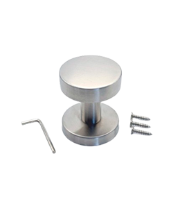 POMO FIJO PLANO 50MM ACERO INOXIDABLE RADEM