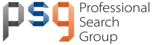 The logo for Professional Search Group features the stylized letters
