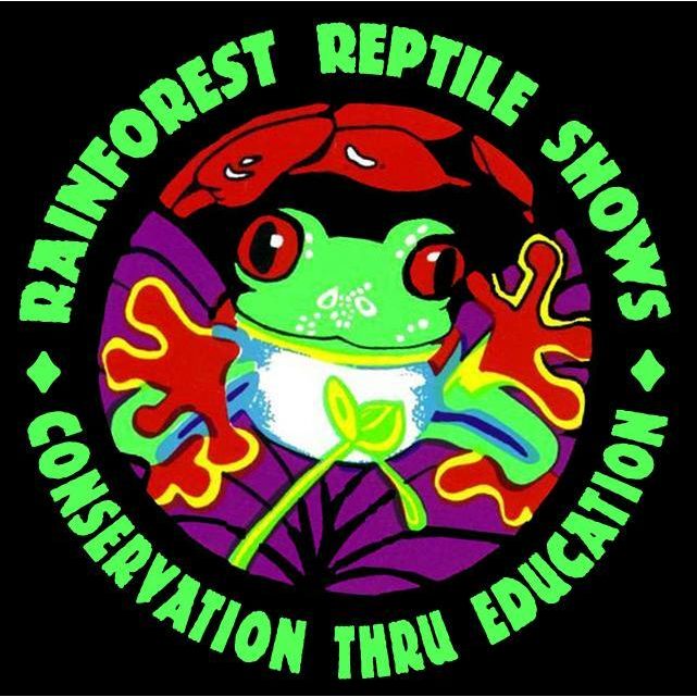Logo: Green frog with red eyes inside a circle, text 