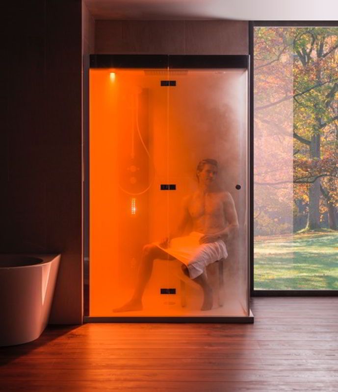 Dampfdusche im Badezimmer