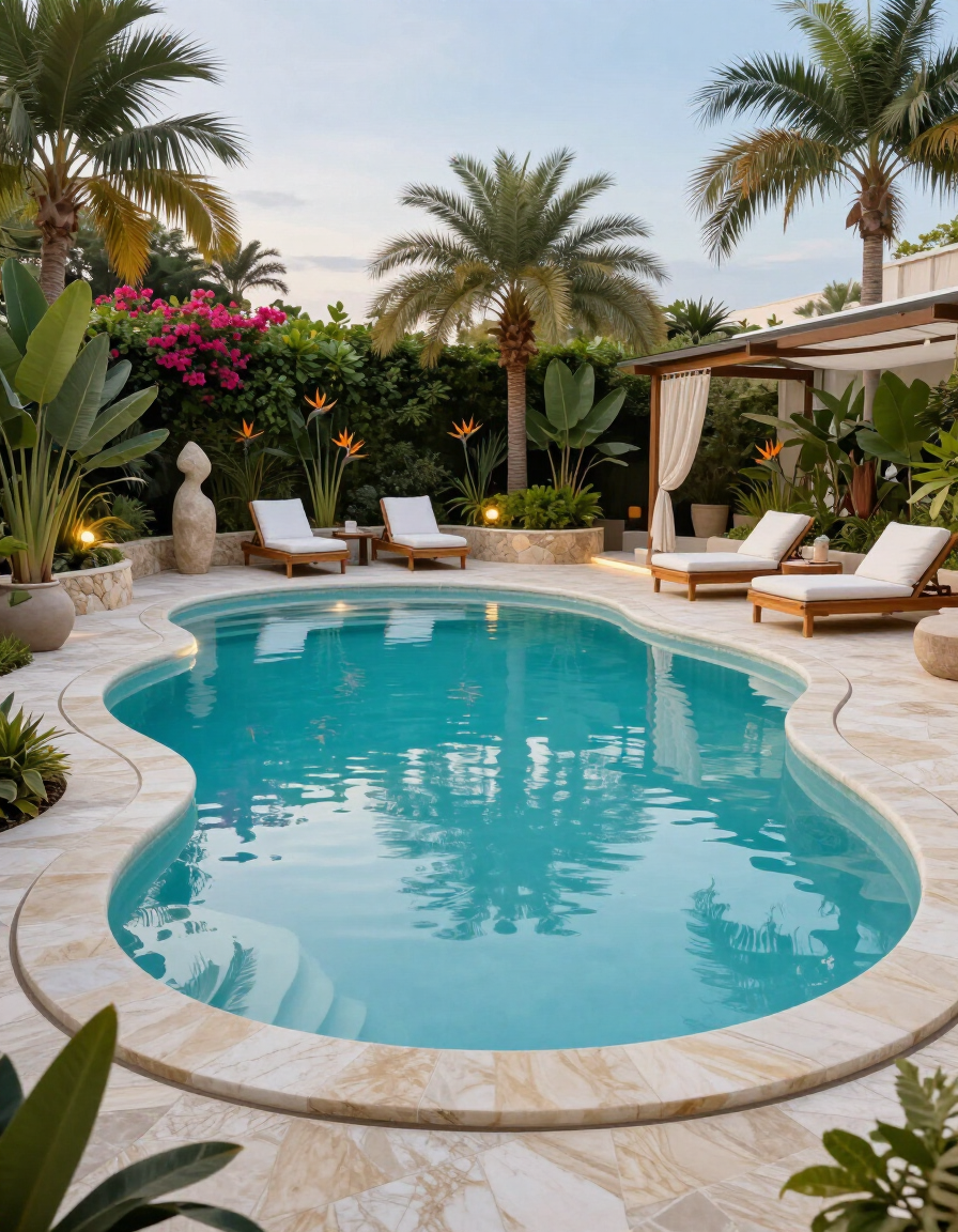 Piscina y servicio de Infinity TD Pools