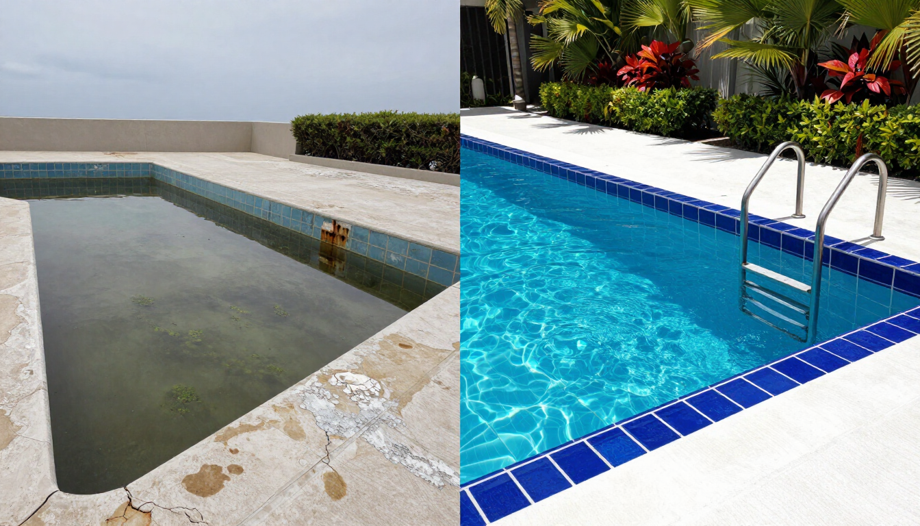 Remodelación de piscina existente