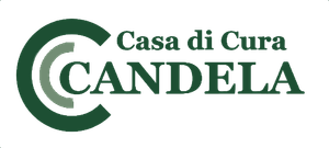 Il logo per casa di cura candela è verde e bianco