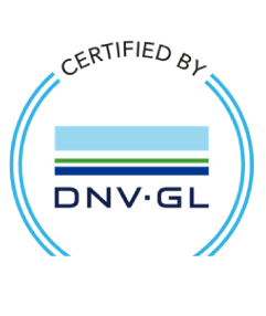 Un logo che dice certificato da dnv gl