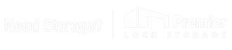 Faded black-and-white Real Storage and North Pole Storage logos on a white background