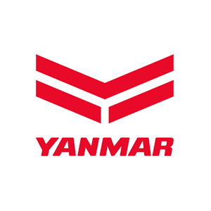 Un logo yanmar su uno sfondo bianco