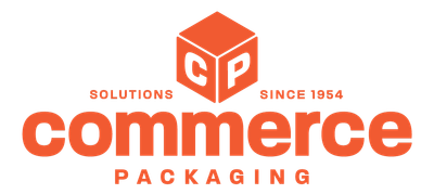 Commerce Packaging Corporation Commerce Packaging Corporation logo in orange: a cube with
