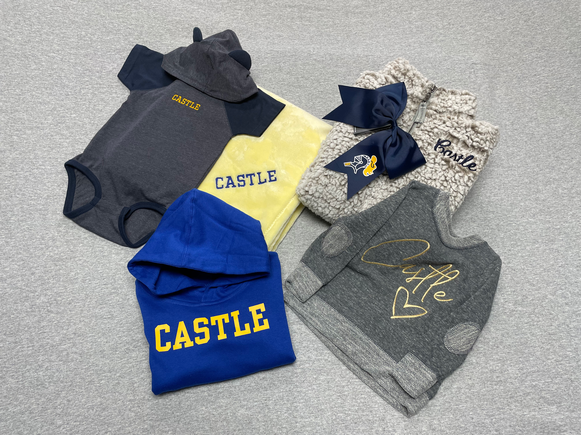 Close Up Of A White Men Shirts — Newburgh, IN — Castle Spirit Wear