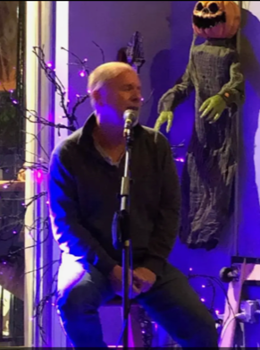 Phil singing at Halloween
