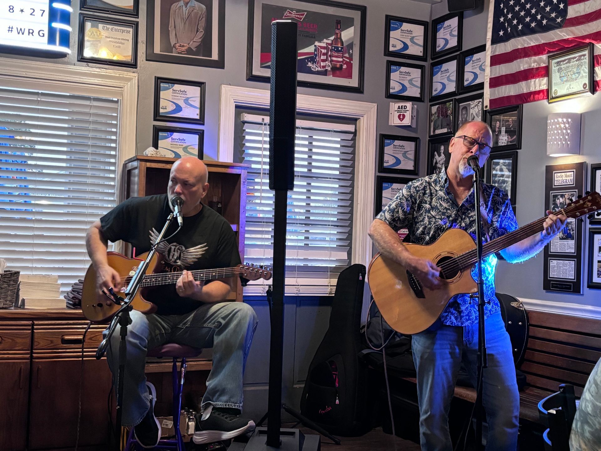 Tim and Phil at Westridge Grill August 2026
