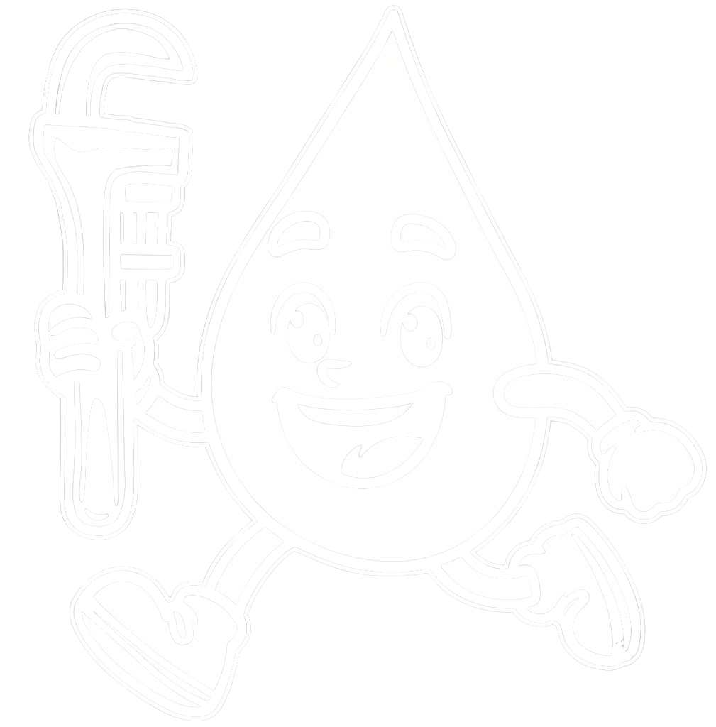 Cartoon teardrop character holding a microphone and a heart-shaped lollipop, smiling.