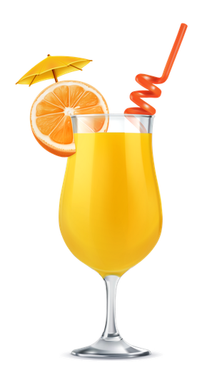 A glass of orange juice 