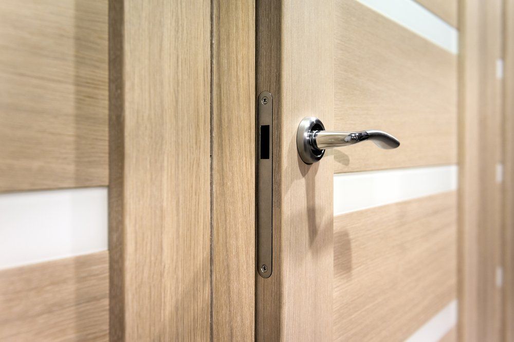 Timber Door with Lock — Sliding Door & Window Repairs in Launceston, TSA
