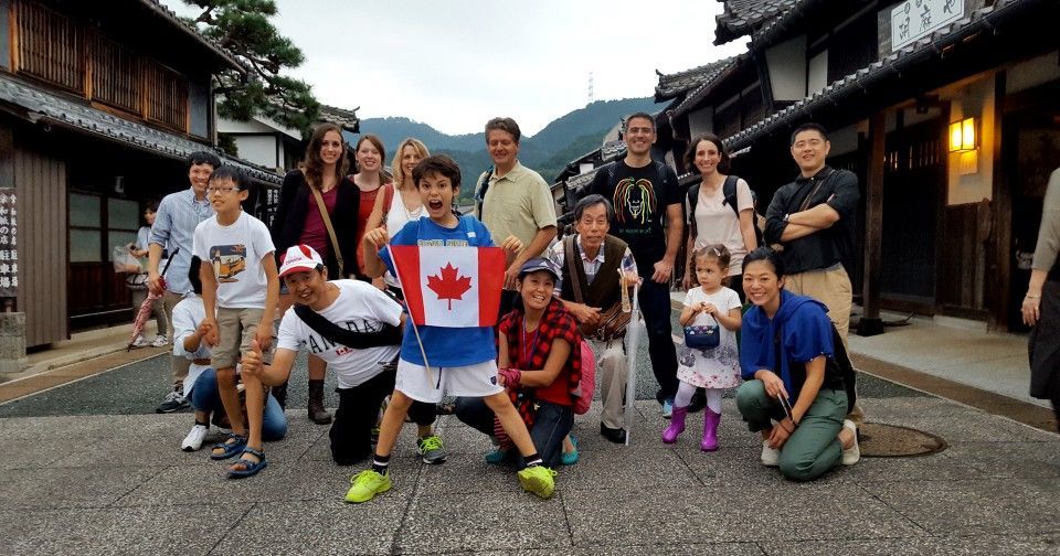 Group photo from a TJCS lead outing to the Mino City Lantern Festival.