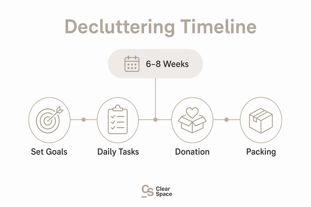 Decluttering timeline