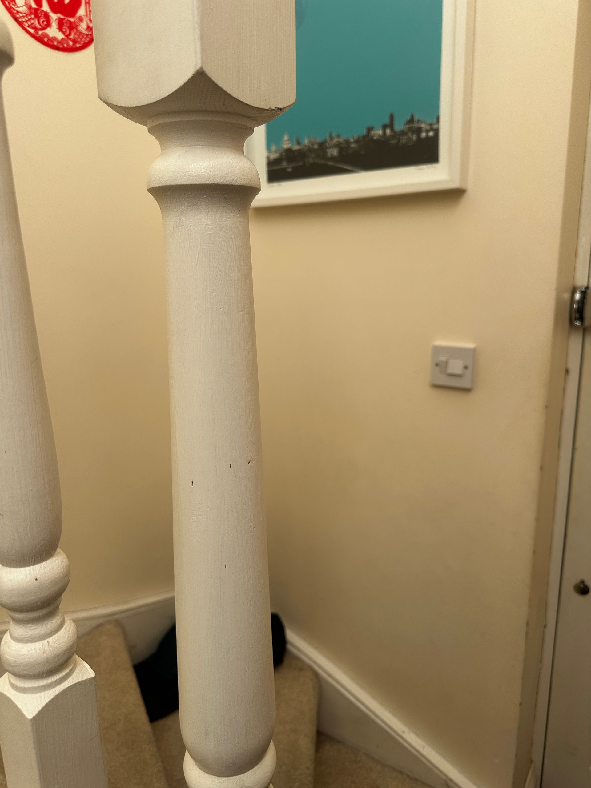 Bannister cleaning - after