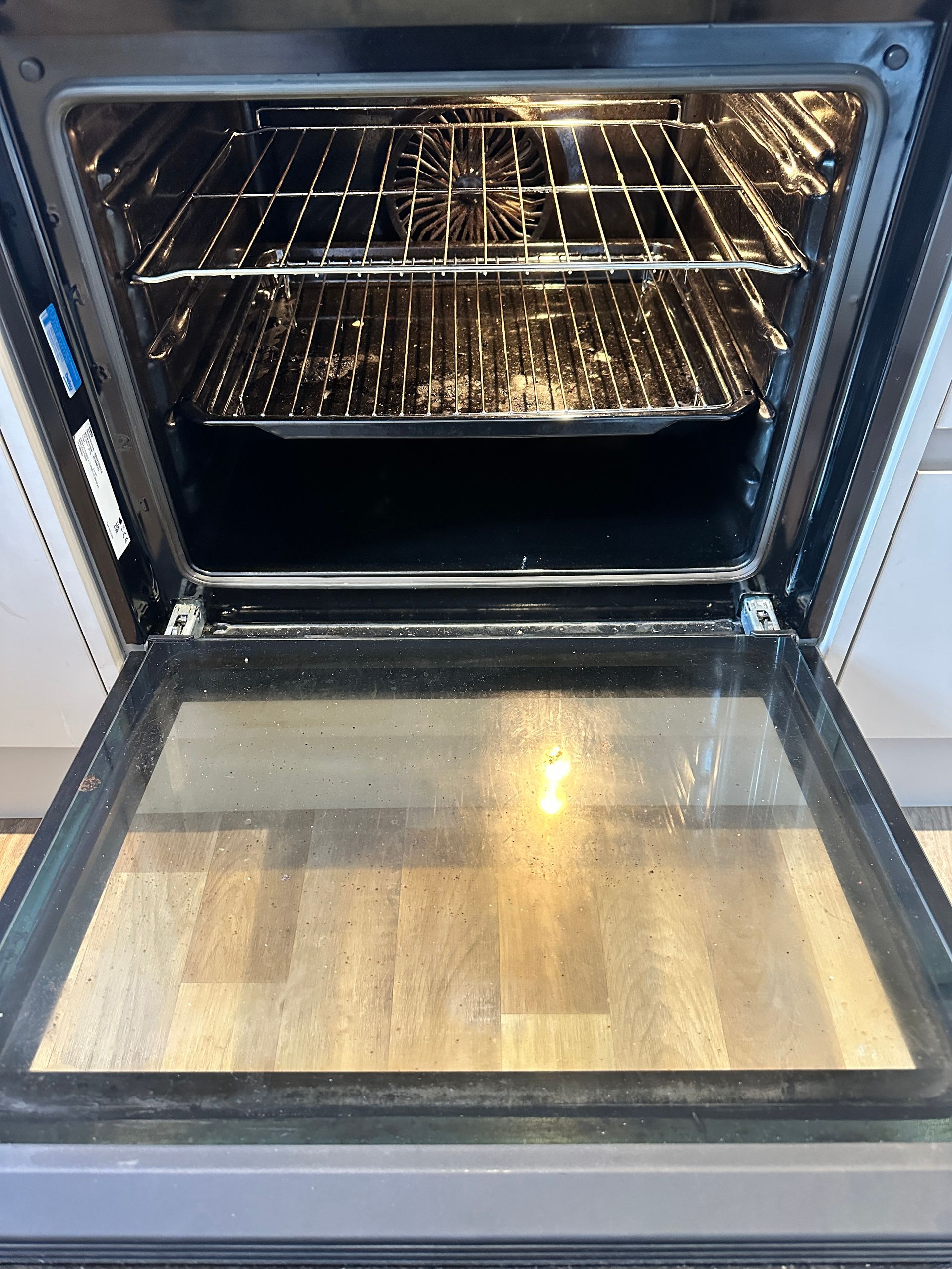 Oven cleaning - before