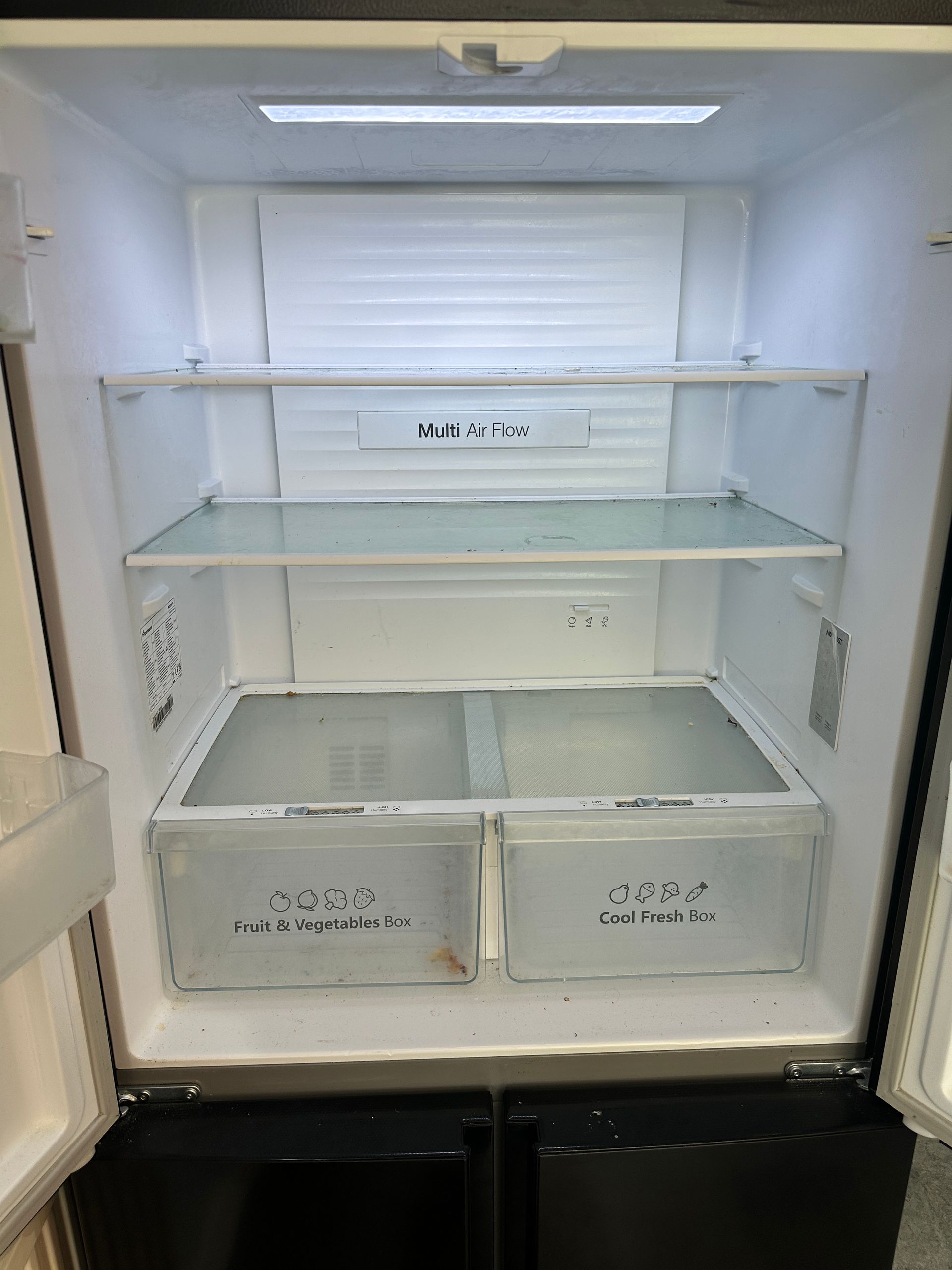 Fridge cleaning - before