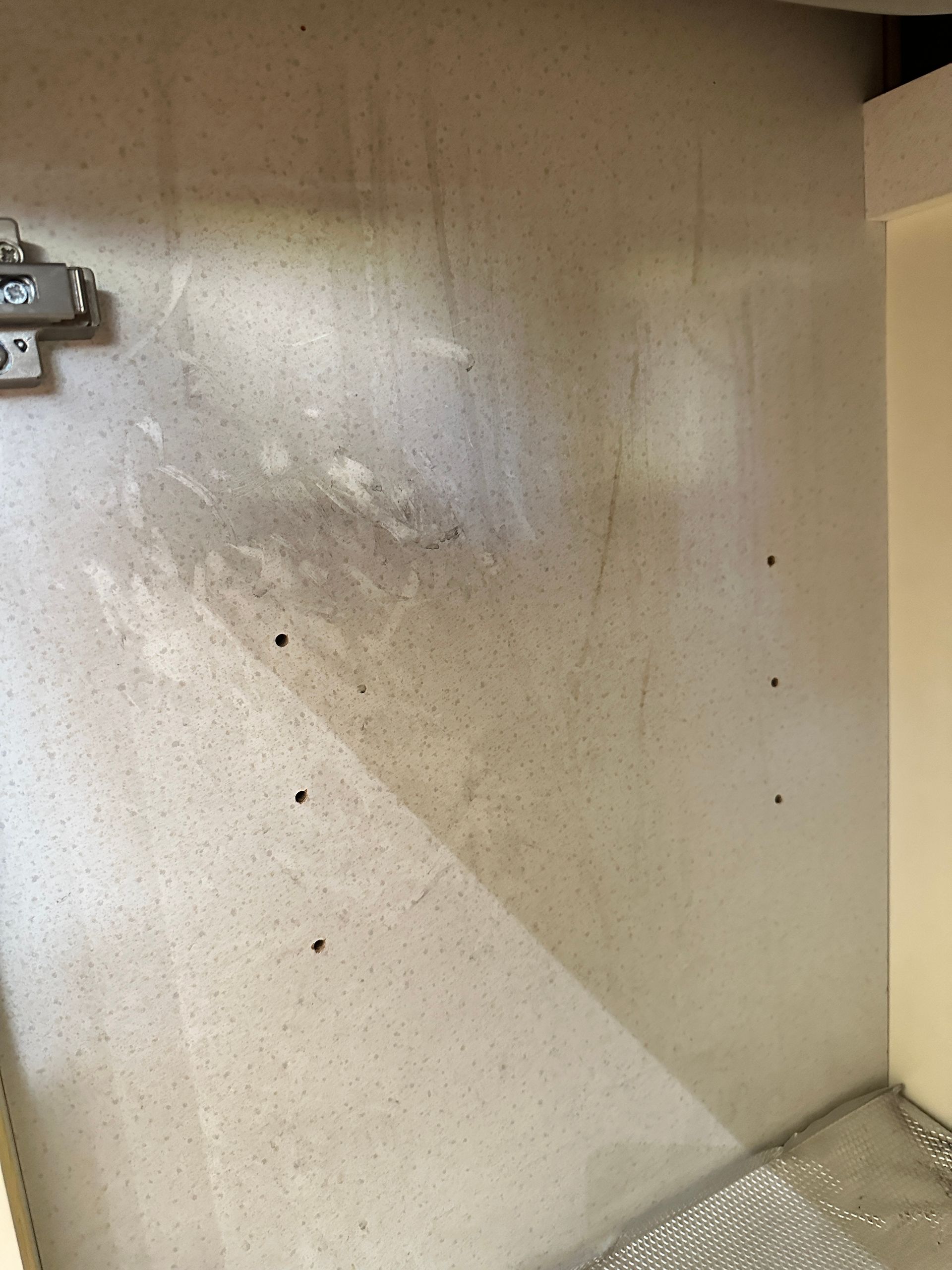 Cupboard cleaning - before