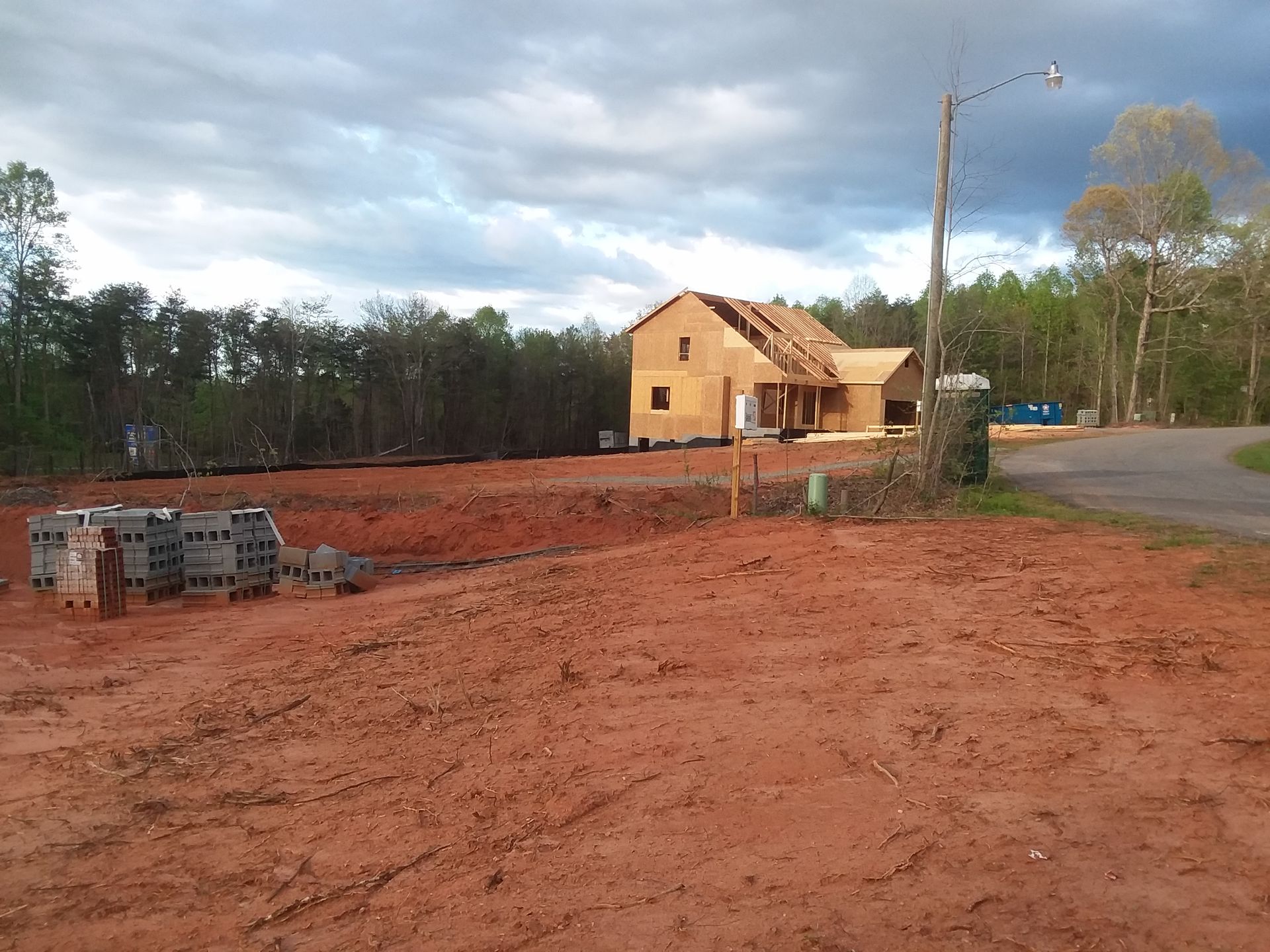 New House Construction On Red Soil