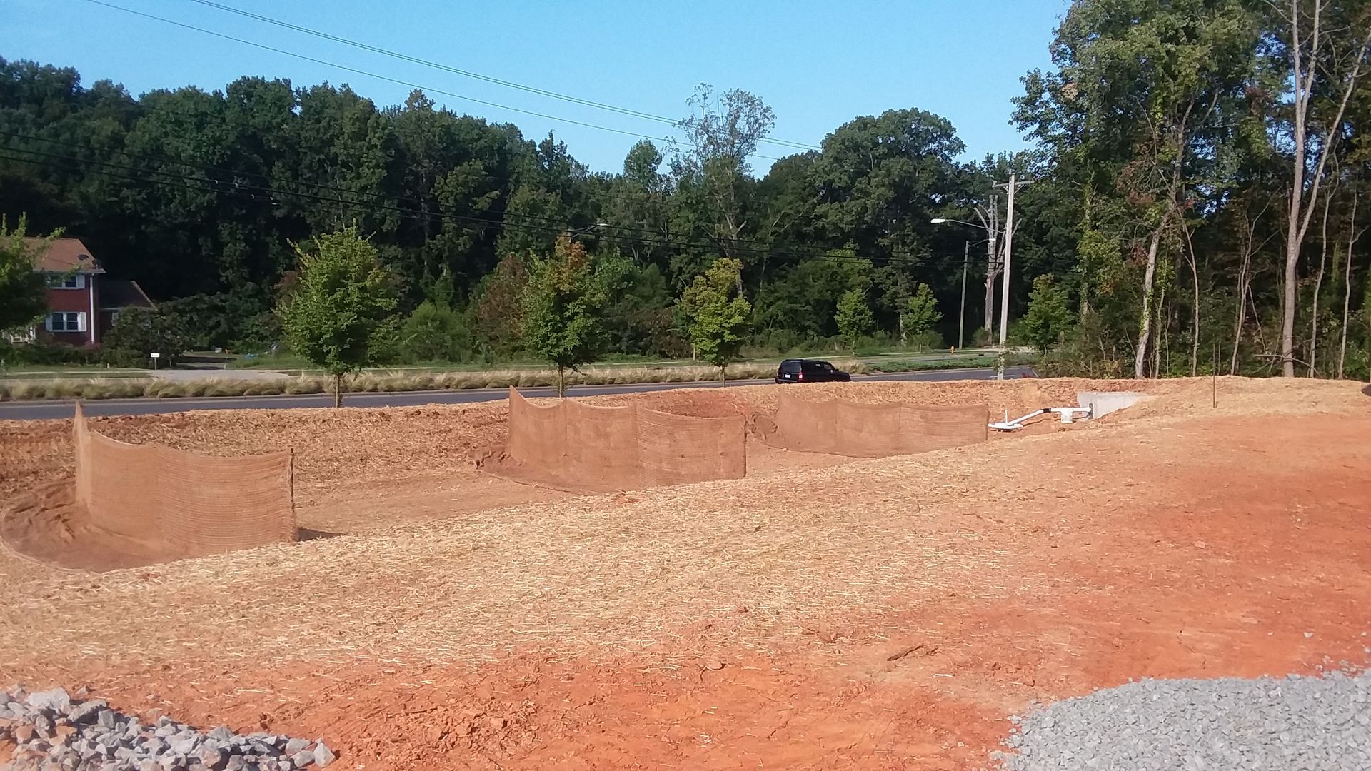 Construction Site With Red Soil