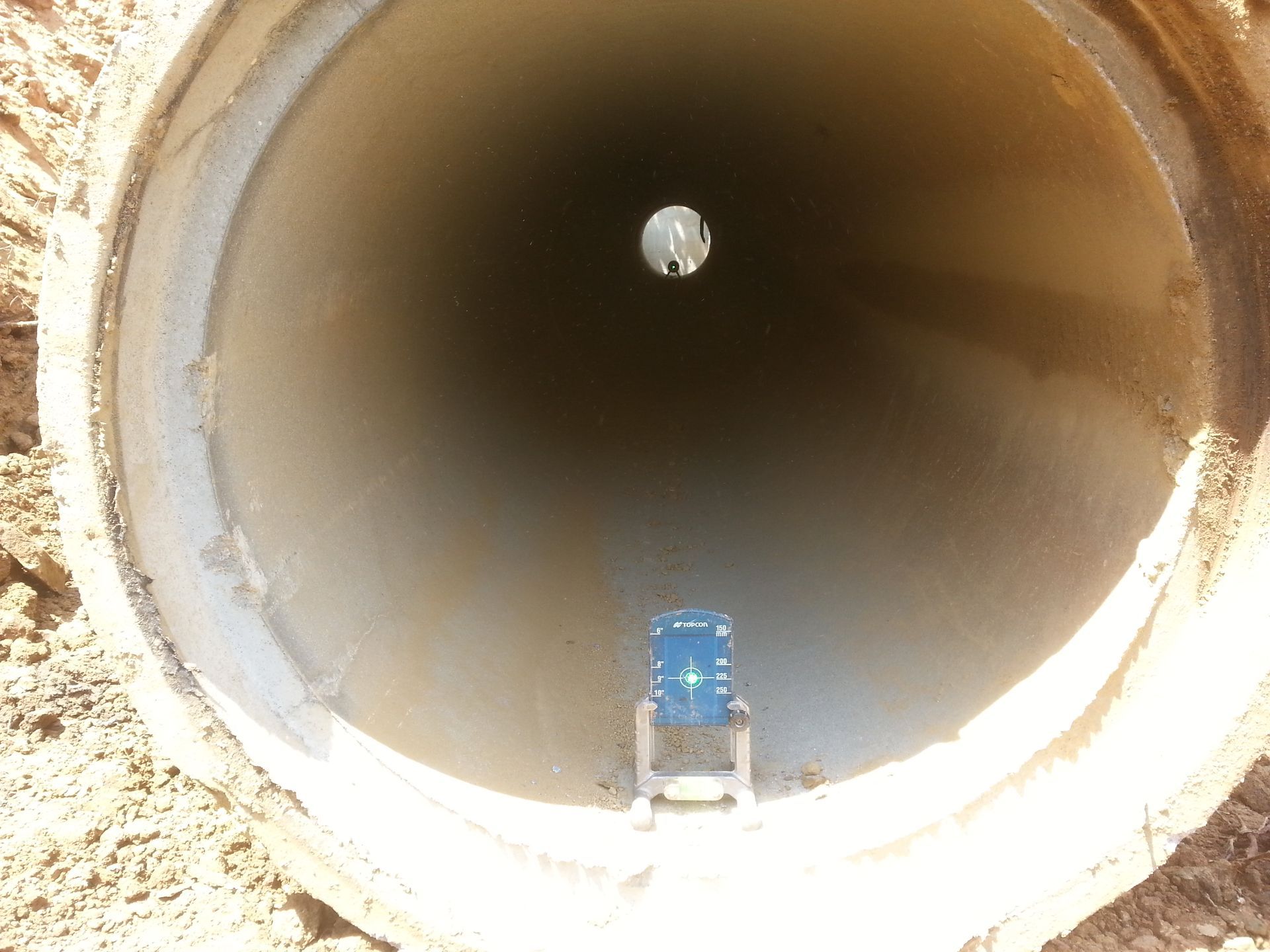 Blue Laser Level Inside Pipe
