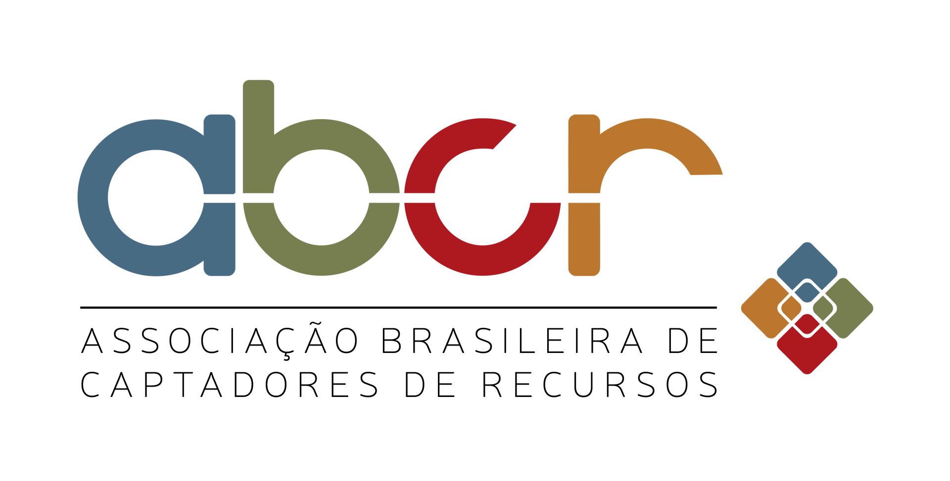 Logotipo da Associação Brasileira de Catadores de Recursos. Apresenta as letras 