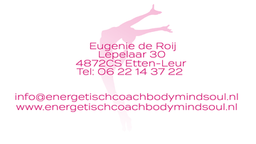 Visitekaartje voor Eugenie de Roij, Energetisch Coach met haar Contactgegevens