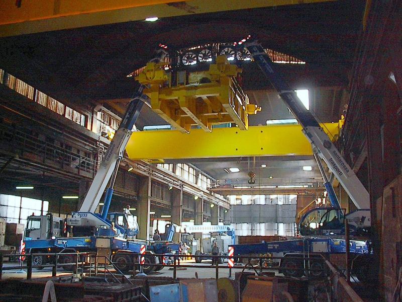 montaggio di un carroponte