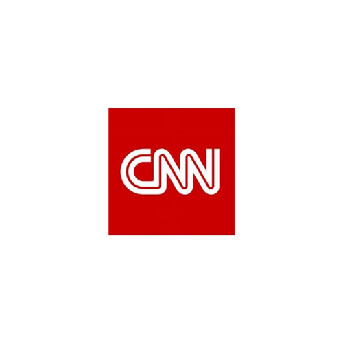 CNN logo in white on a red square background