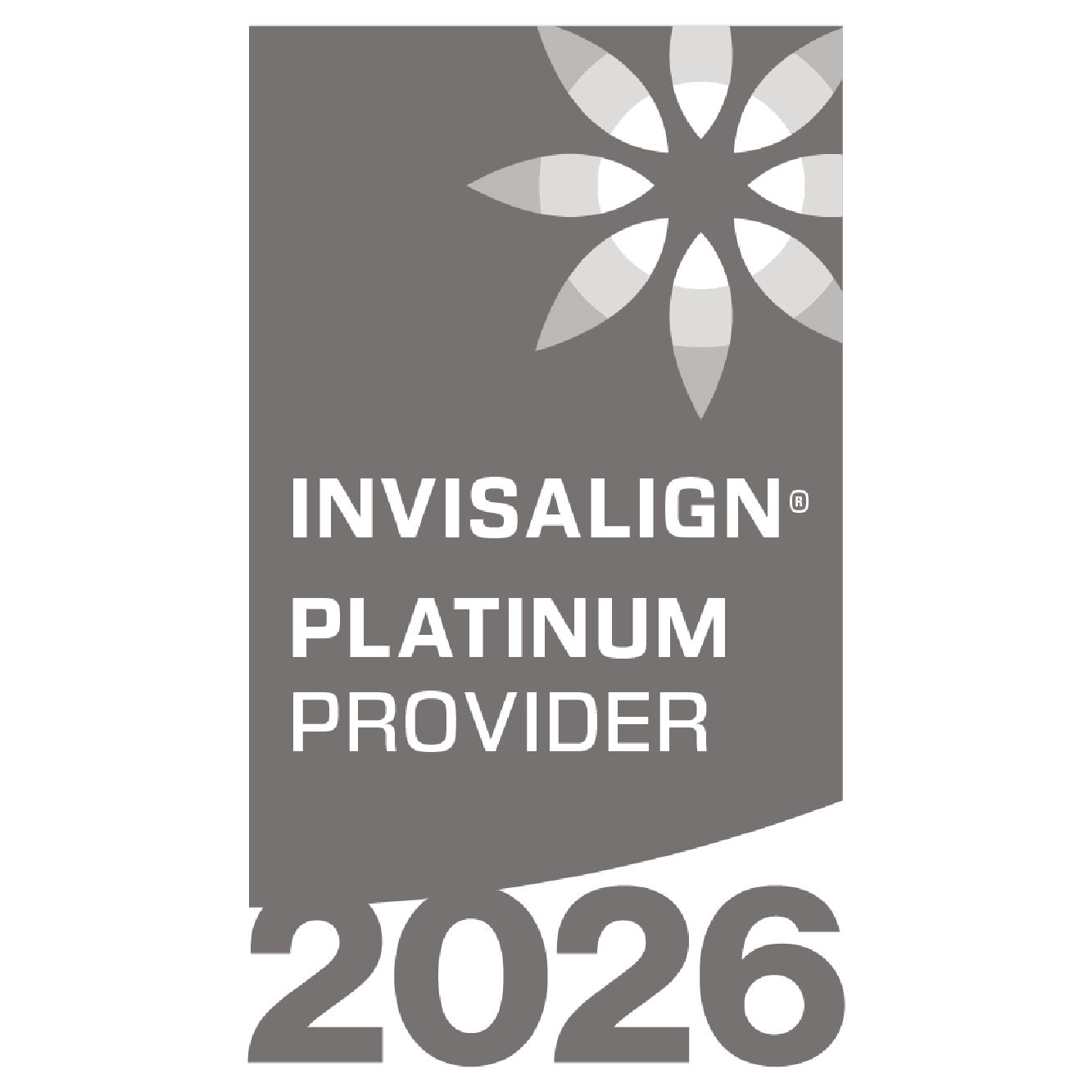 Invisalign Platinum Provider 2026 badge