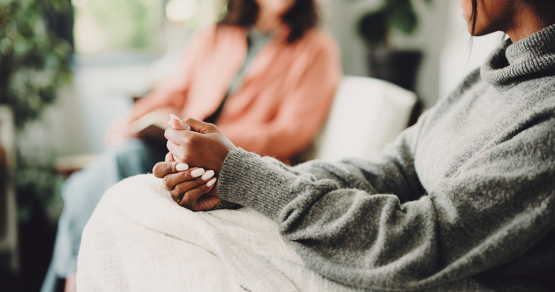 Professional counseling environment encouraging reflection, support, and mental wellness.
