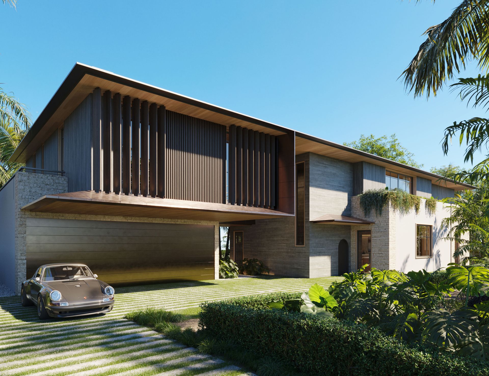 image of exterior of modern house