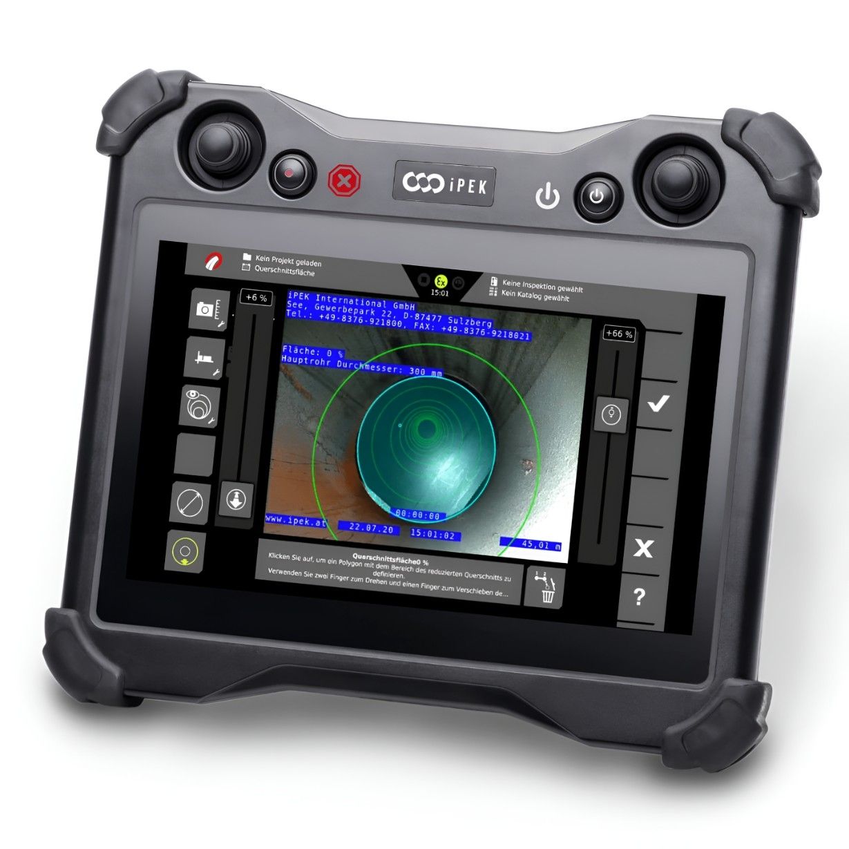 A Tablet With a Screen That Shows the Pipe — Dowds Pipe and Cable Locating in Farmborough Heights, NSW